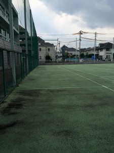 テニスコート　改修前画像