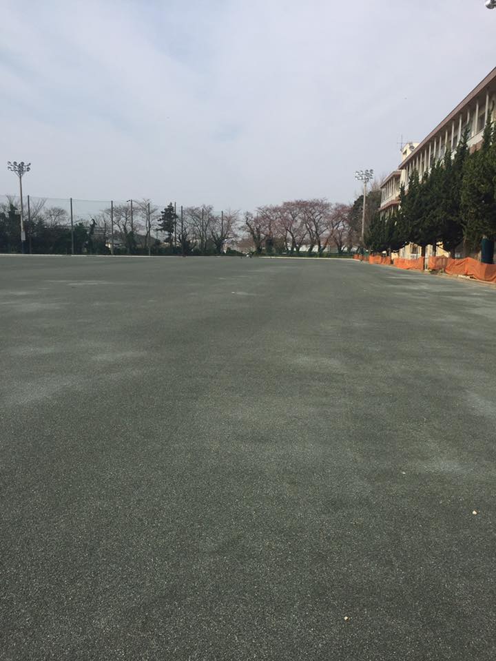 千葉県内　学校グラウンド整備工事　画像